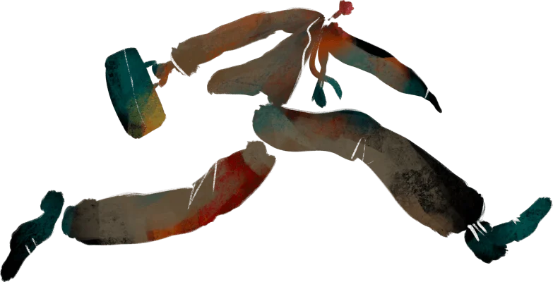 business man running