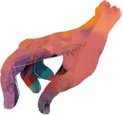 hand picking something